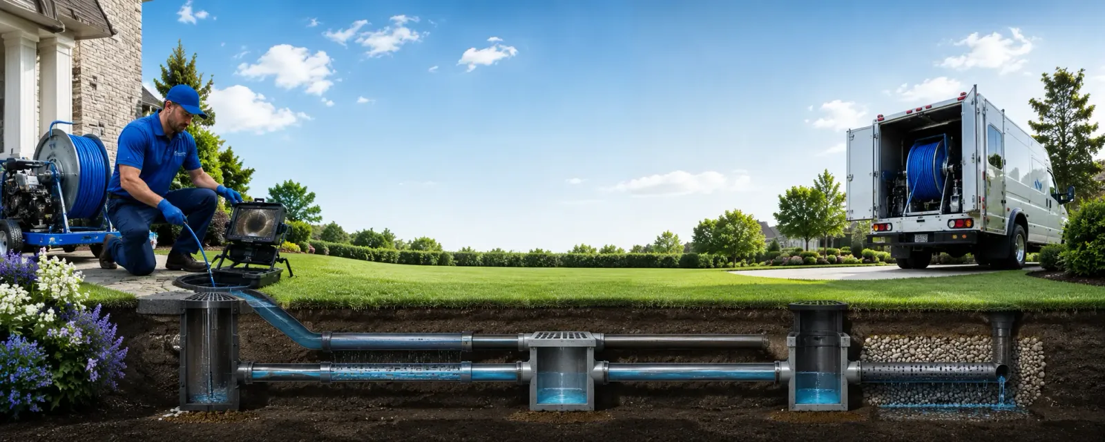 Outdoor drain cleaning information for Hudson, IN